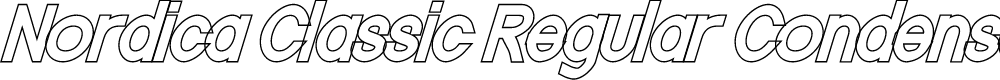 Preview image for Nordica Classic Regular Condensed Oblique