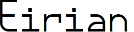 Eirian font