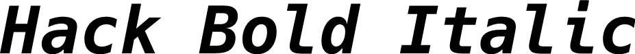 Preview image for Hack Bold Italic