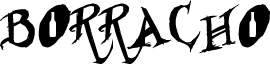 Borracho font