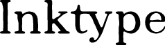Inktype font