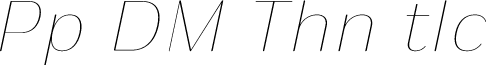 Puipui DEMO Thin Italic