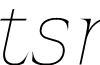 Atsanee DEMO Thin Italic font