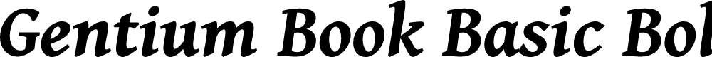 Preview image for Gentium Book Basic Bold Italic