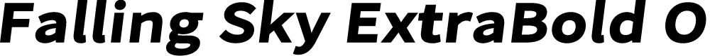 Preview image for Falling Sky ExtraBold Oblique