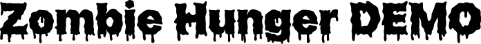 Zombie Hunger DEMO font