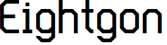 Eightgon font