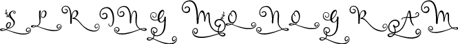 Spring Monogram