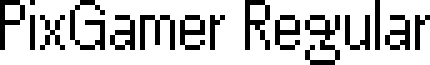 PixGamer Regular font