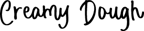 Creamy Dough font