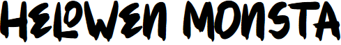HELOWEN MONSTA font