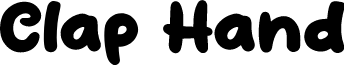 Clap Hand font