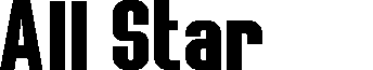 All Star BV font