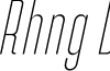 Rahong DEMO Thin Italic font