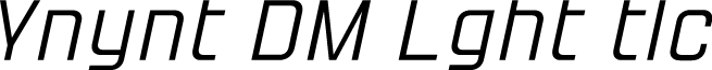 Yanyont DEMO Light Italic