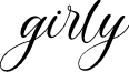 girly font