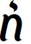 smallburg Italic font