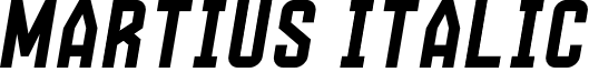 Martius Italic font