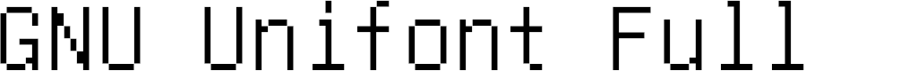 Preview image for GNU Unifont Full