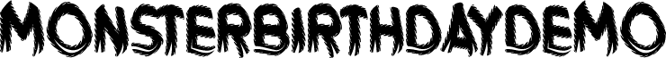 MonsterBirthdayDemo font
