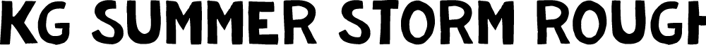 KG Summer Storm Rough font