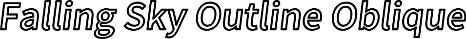 Preview image for Falling Sky Outline Oblique