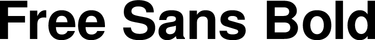 Preview image for Free Sans Bold