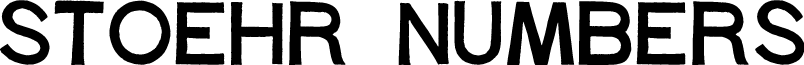 Stoehr numbers