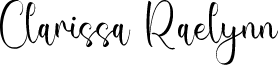 Clarissa Raelynn font