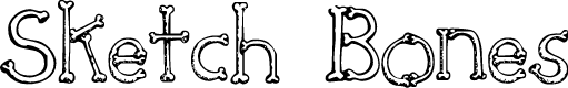 Bones Fonts Download 55 free - Sketchbones 
