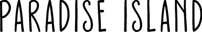 Paradise Island font