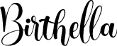 Birthella Demo font