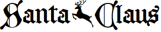 Santa Claus PERSONAL USE ONLY font