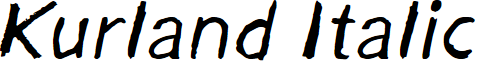 Kurland Italic font