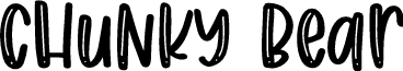 Chunky Bear font