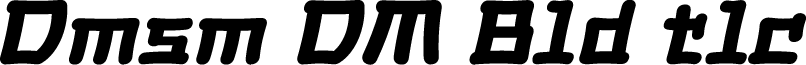 Dimsum DEMO Bold Italic