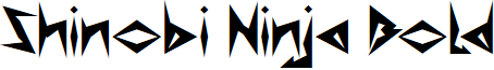 Shinobi Ninja Bold