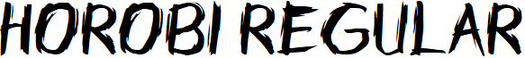 Horobi Regular font