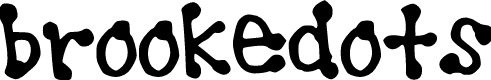 Brookeshappelldots Font | Designed by brooke