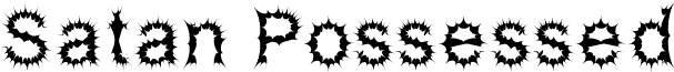 Satan Possessed font