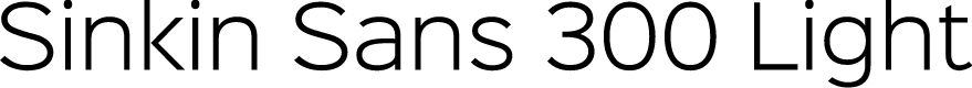 Preview image for Sinkin Sans 300 Light