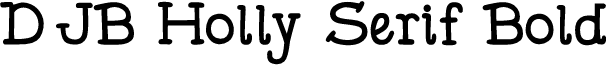 DJB Holly Serif Bold