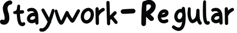 Staywork-Regular font