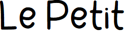 Le Petit font