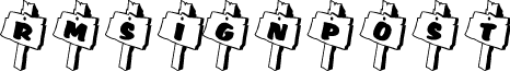 RMSignpost font