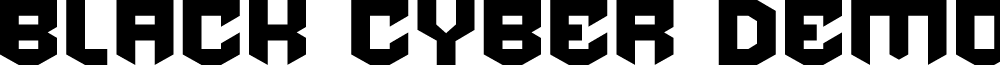 Black Cyber Demo font