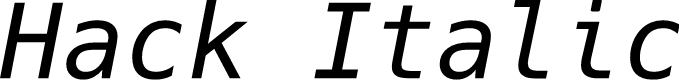 Preview image for Hack Italic