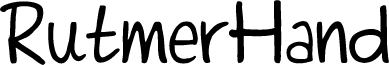 RutmerHand font