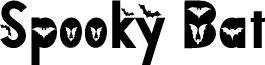 Spooky Bat font