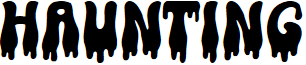 Haunting font